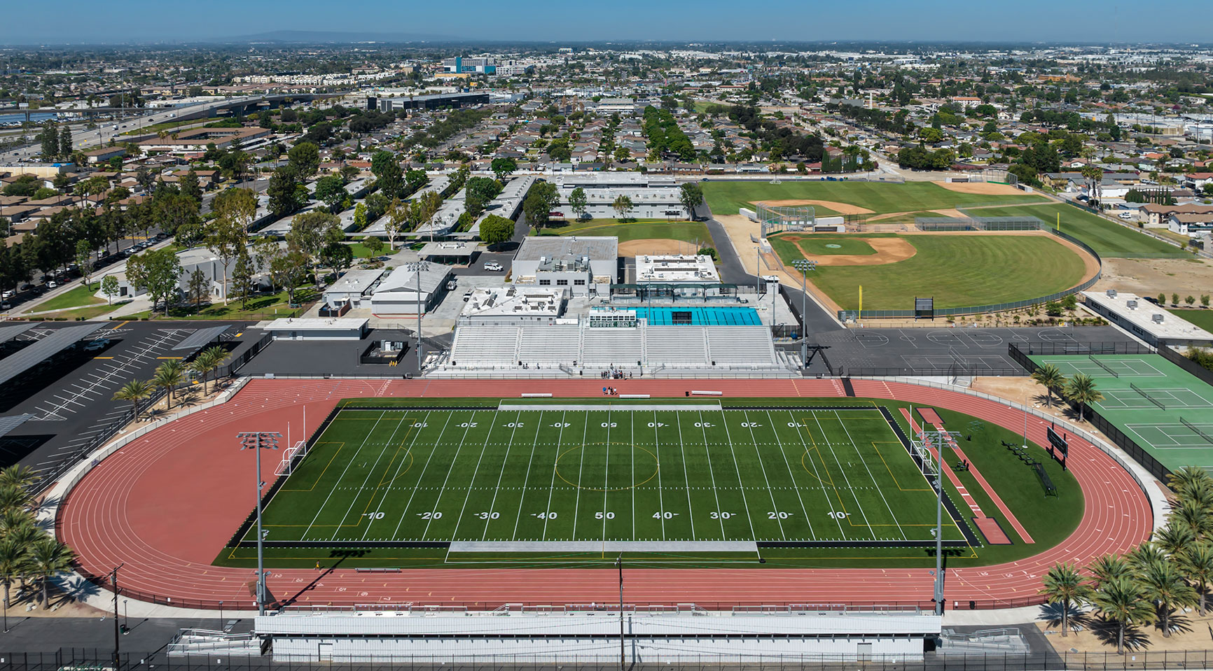 Buena Park High School Athletics Aerial View