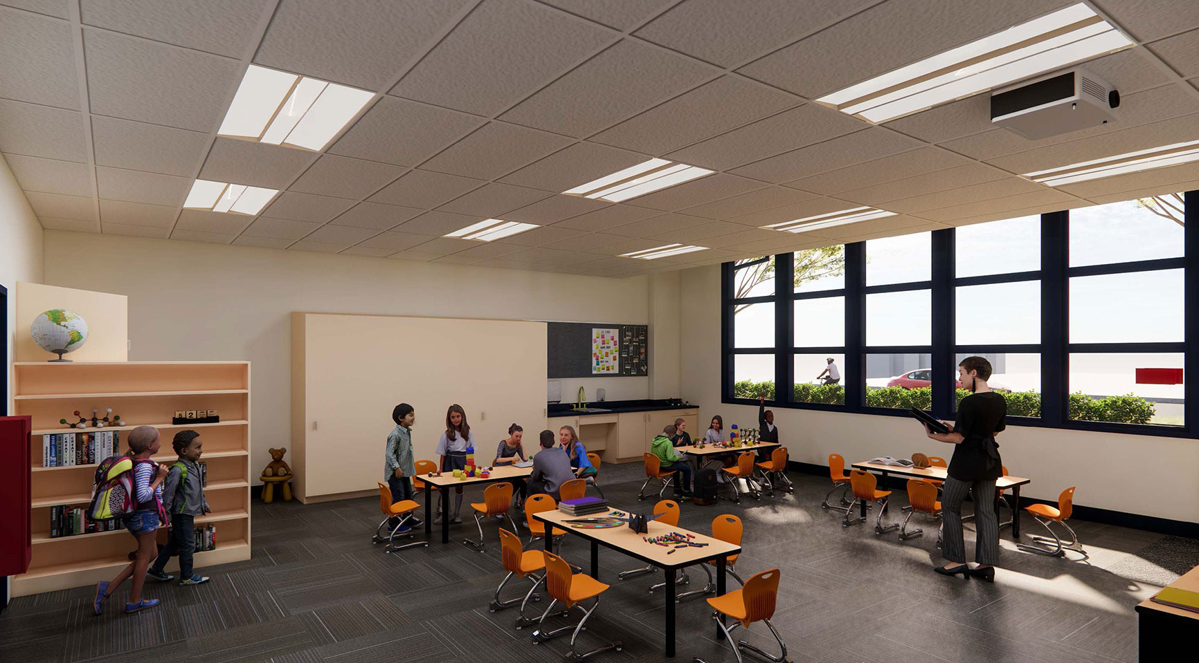 Elementary School Classroom Long Beach USD