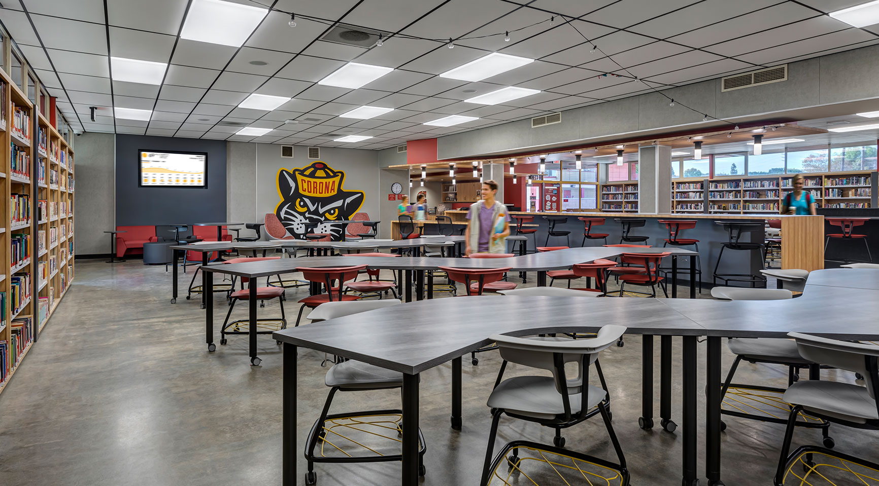 High School Library Design Corona