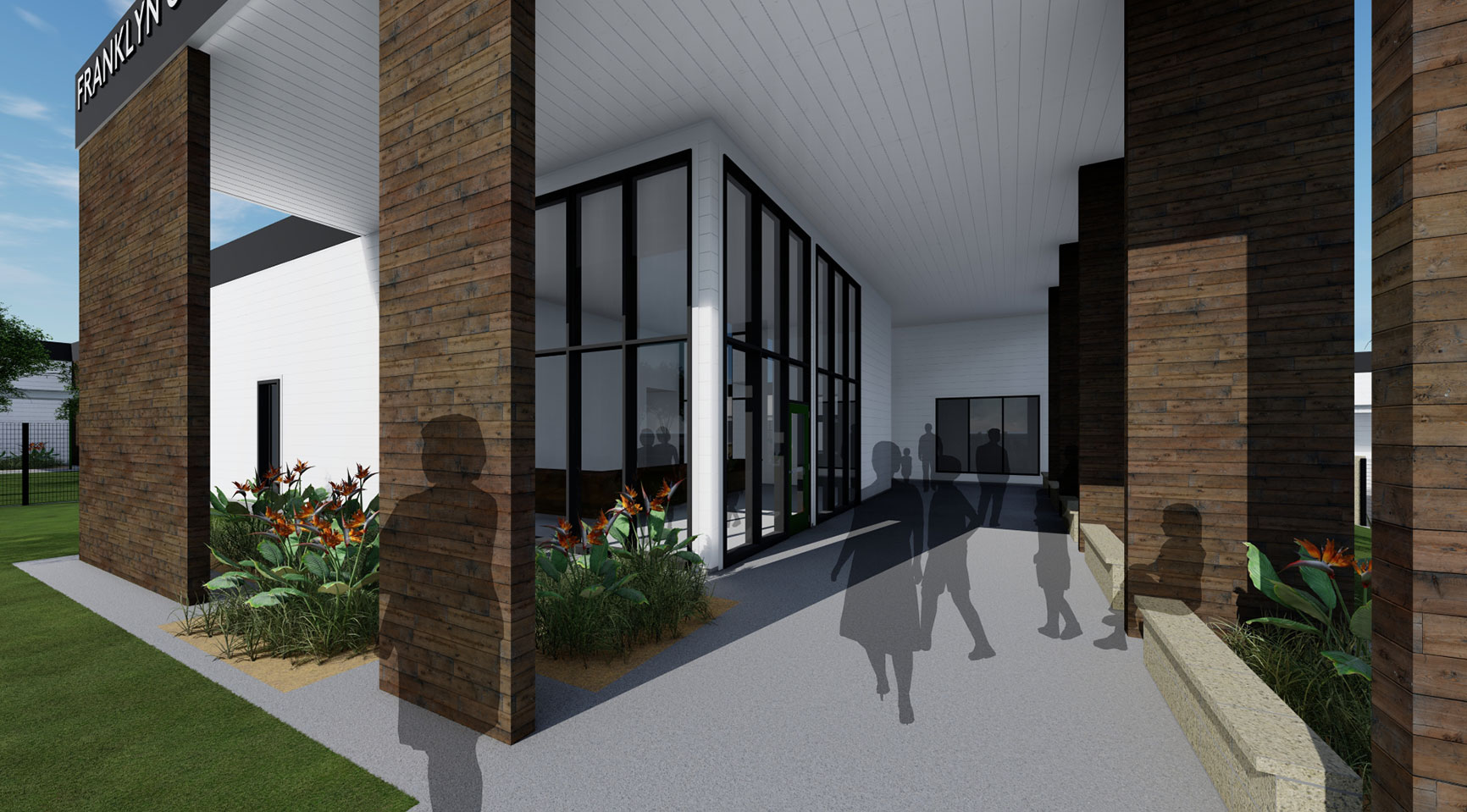 Franklin Cole Elementary Campus Entry