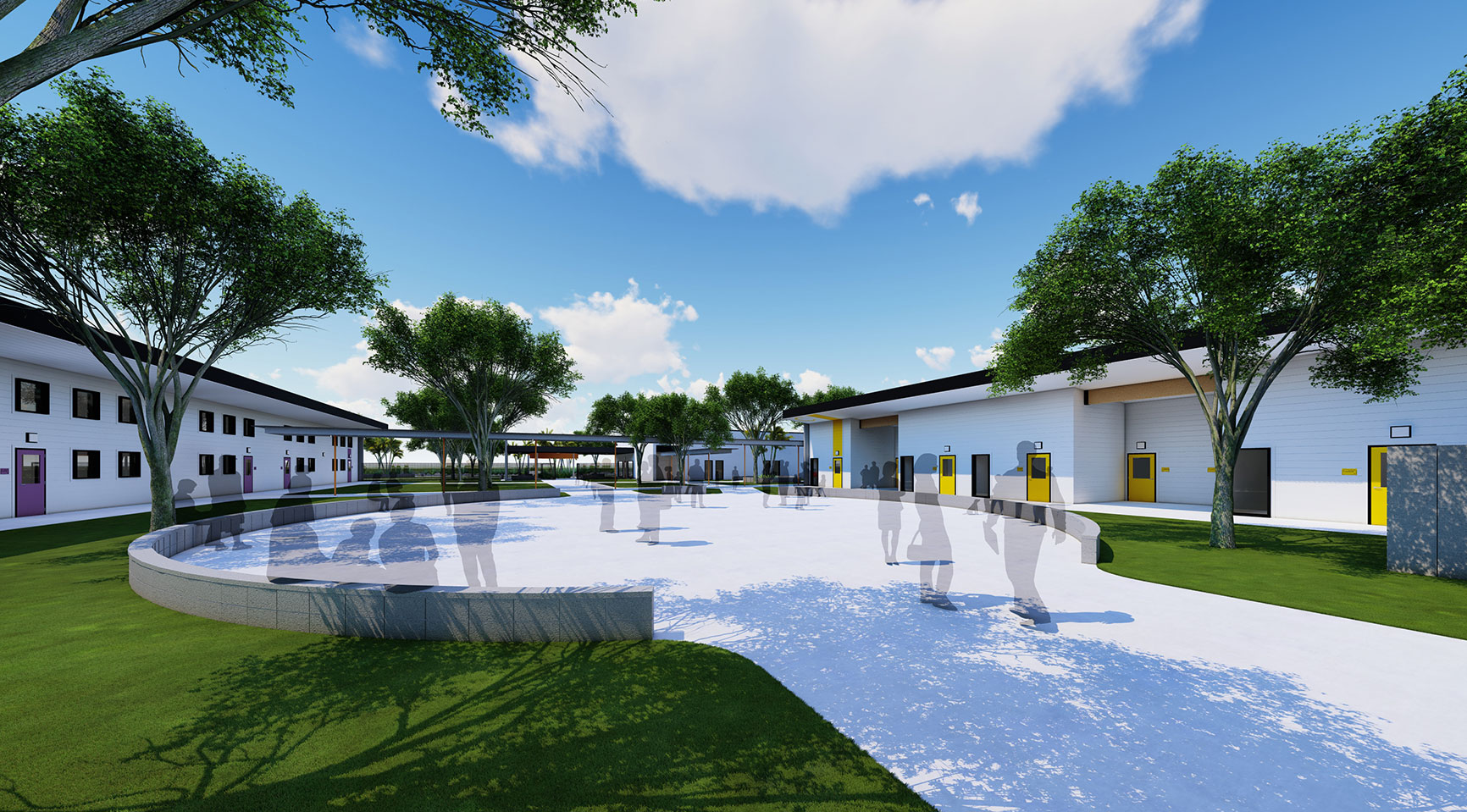 Outdoor Courtyard Design Elementary School
