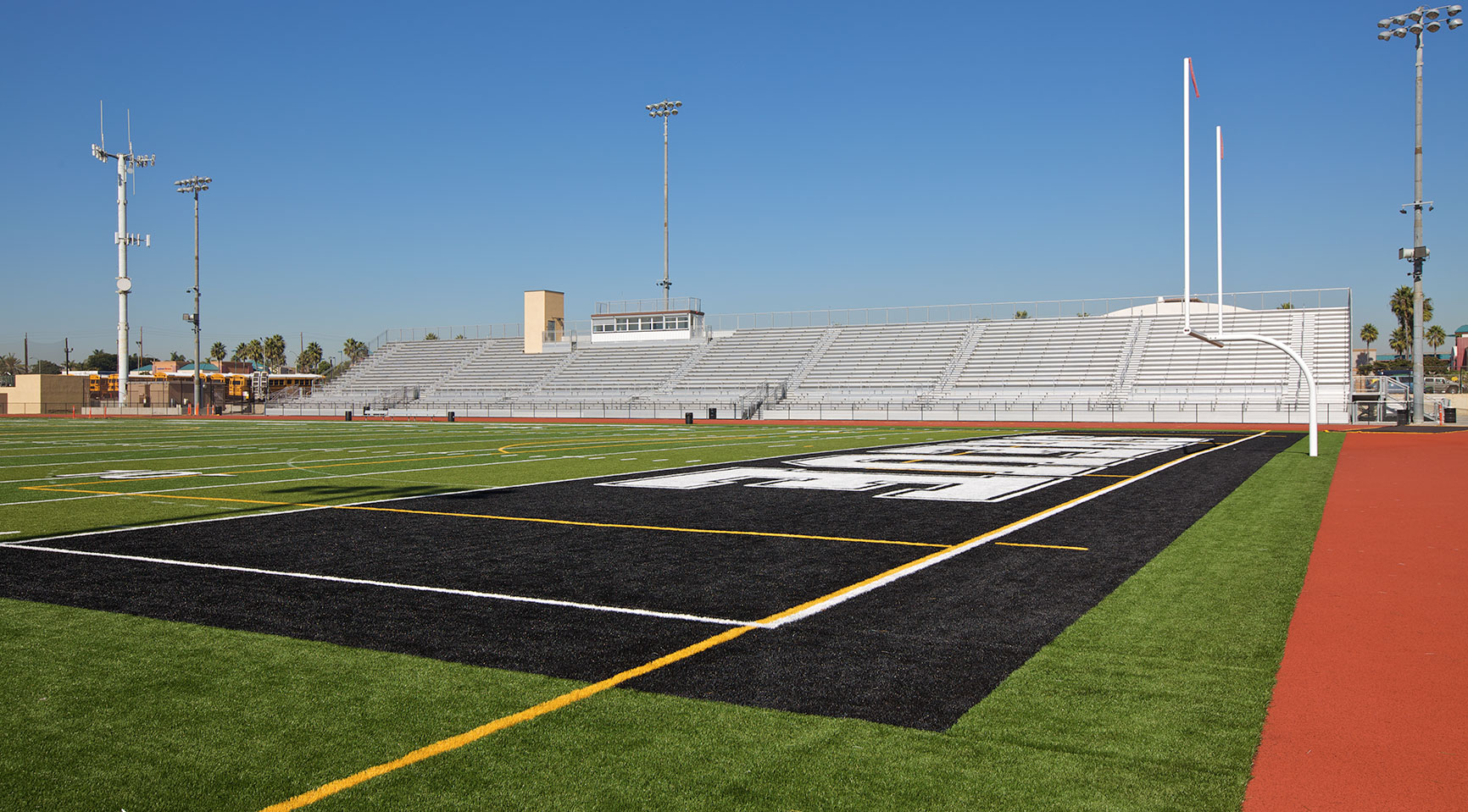 Huntington Beach High School Football Field Endzone