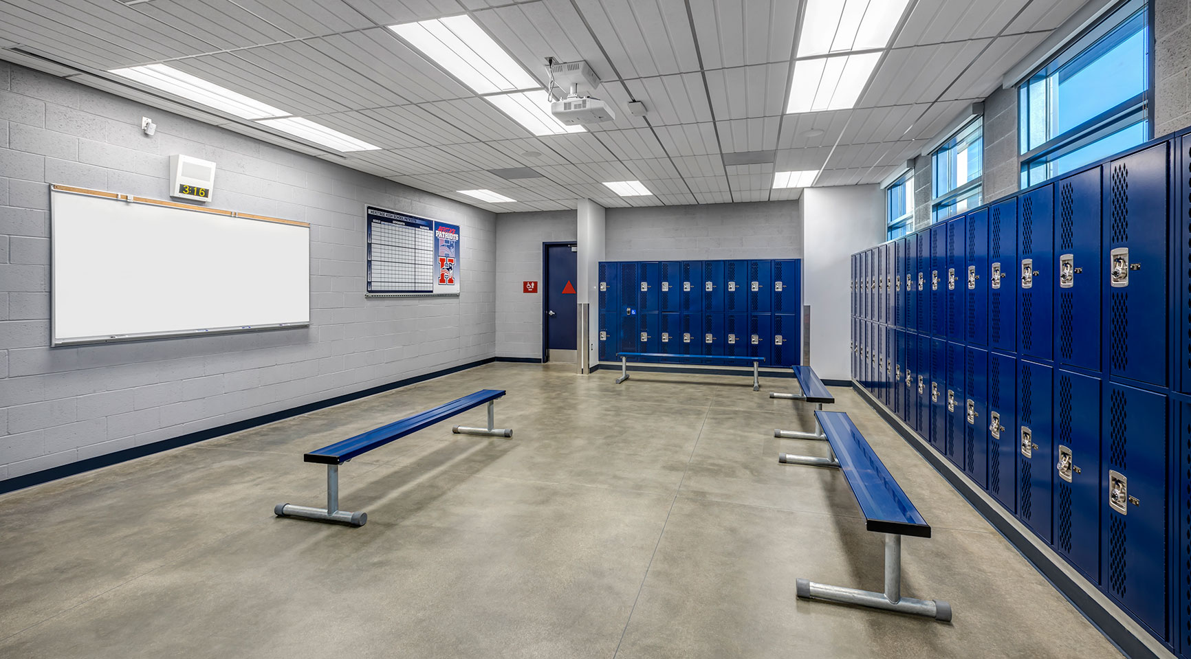 Heritage High School Swim Locker Room