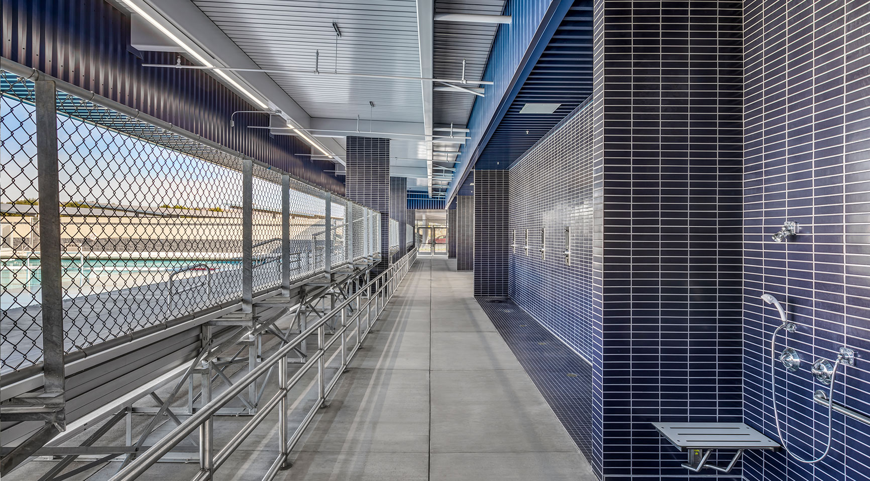 Heritage High School Aquatics Showers