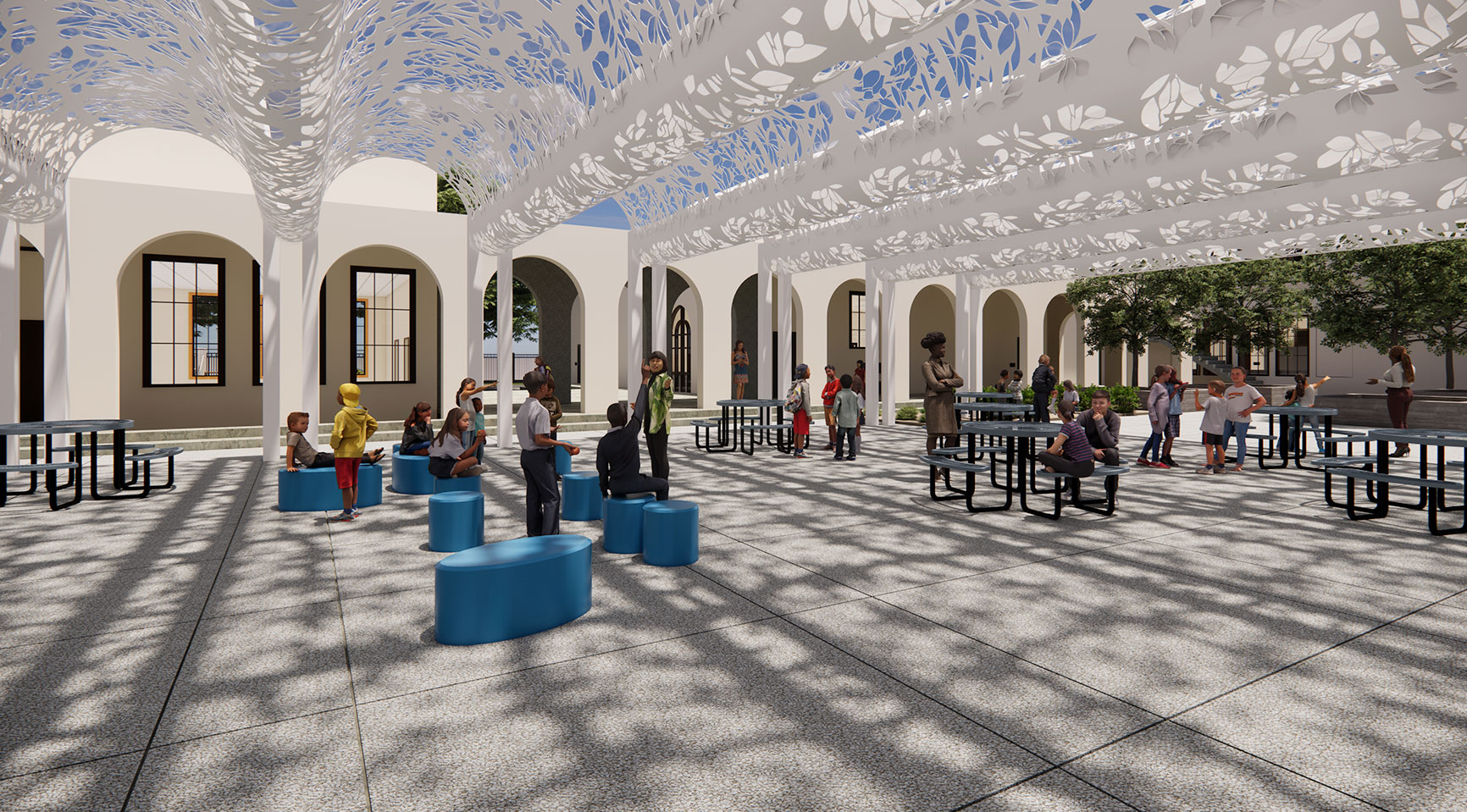 Architectural Shade Structure School Design