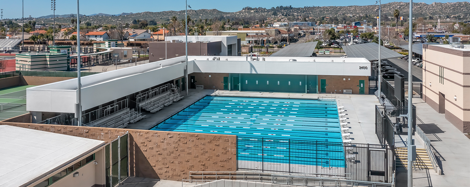 Perris High School Aquatic Center Architecture