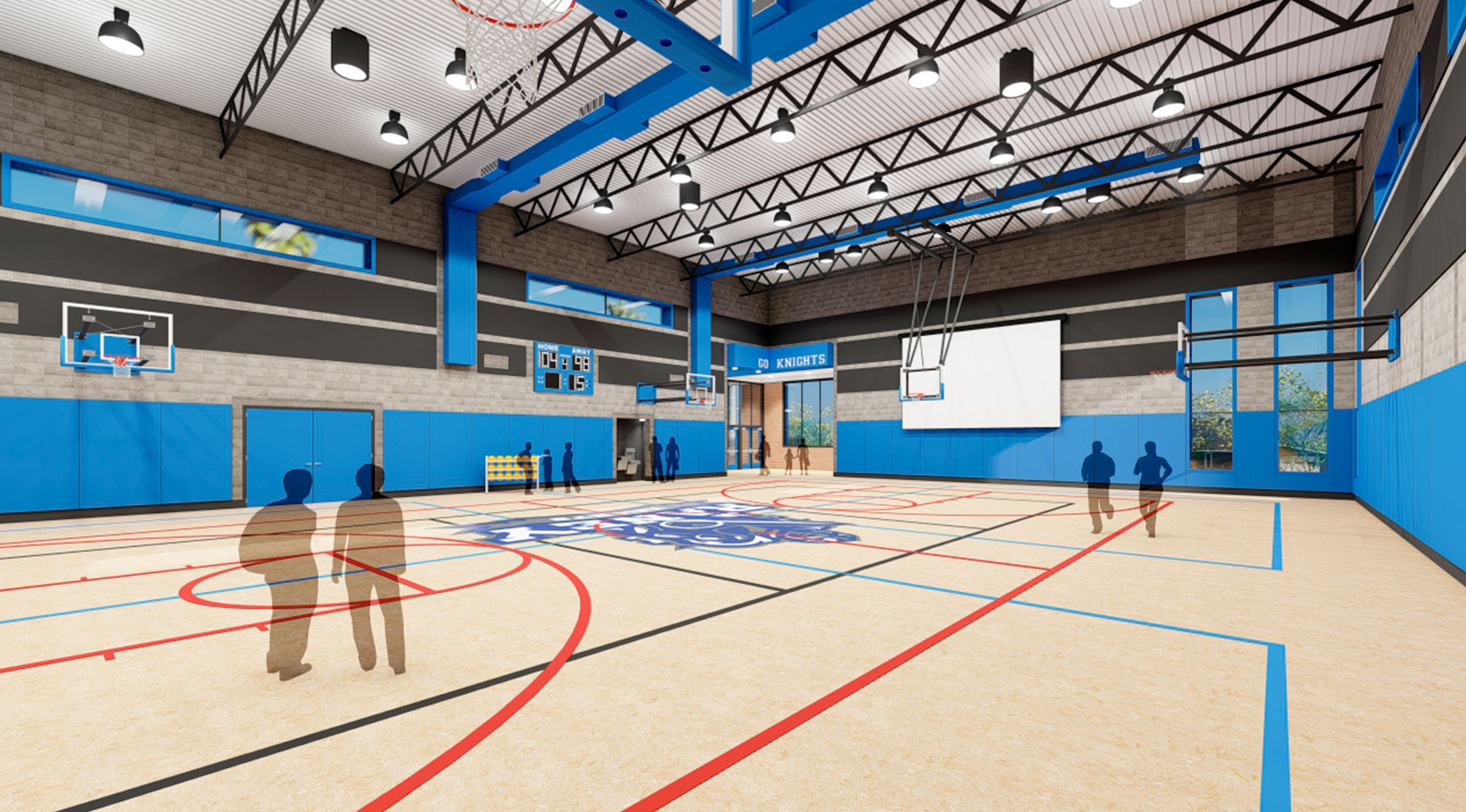 School Gymnasium Interior Design