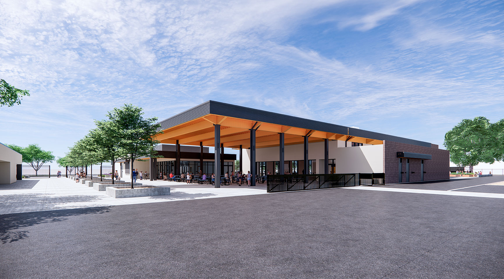 School Lunch Shelter and Food Service Design
