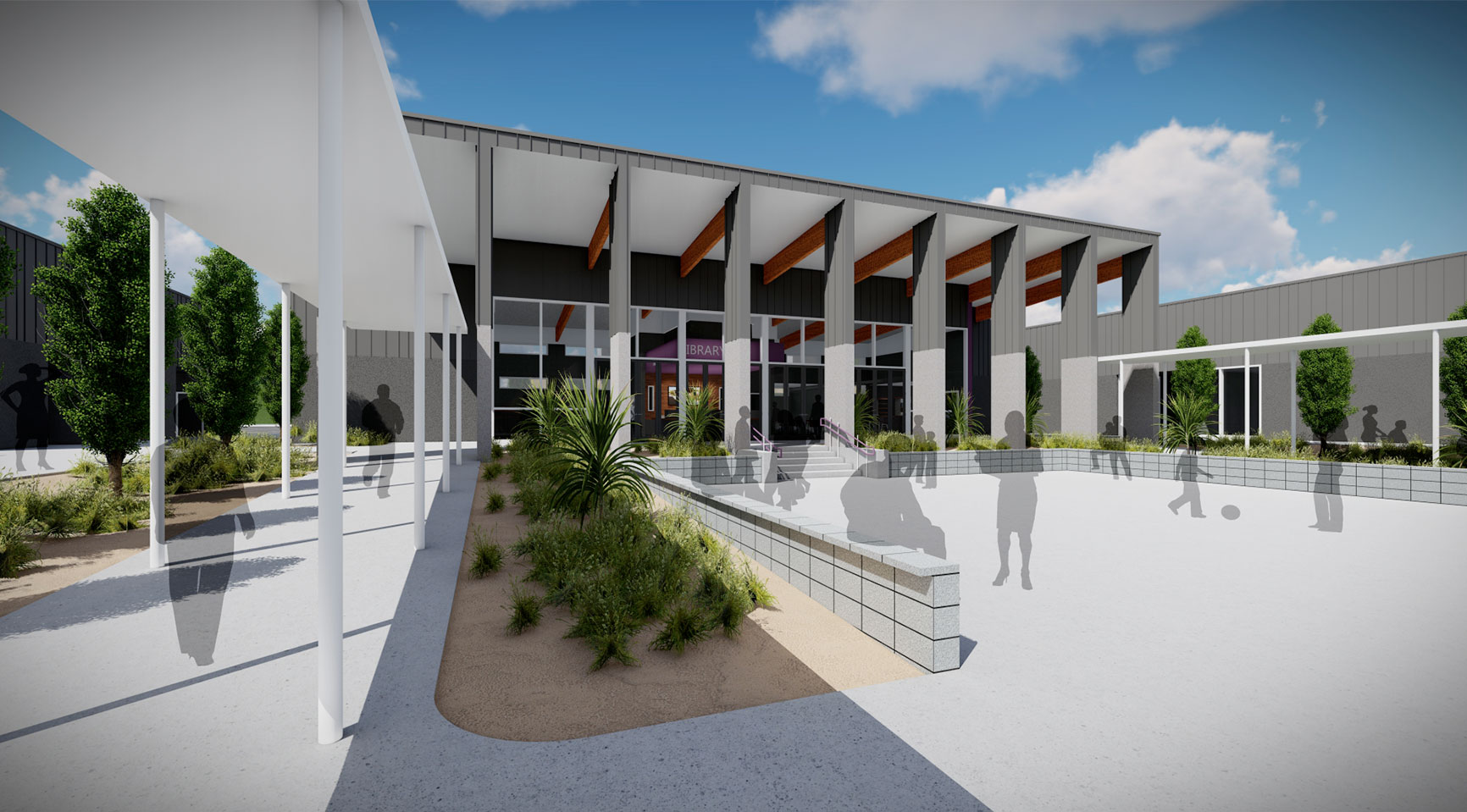 School Courtyard Design Architecture